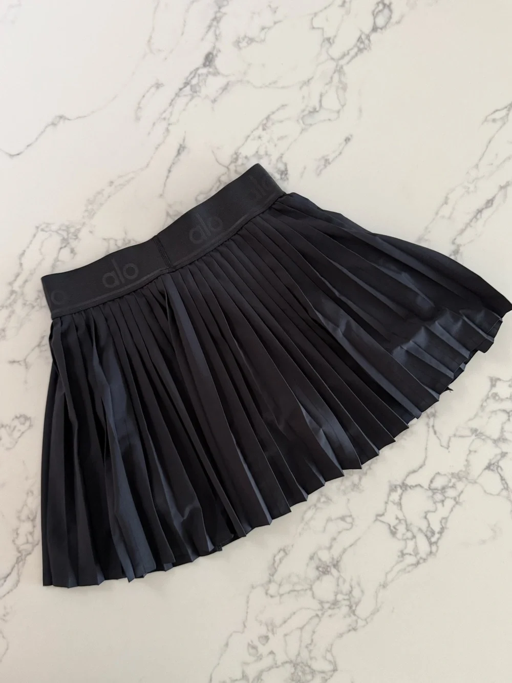 Alo Yoga Aces Tennis Skirt - Black - Size XS